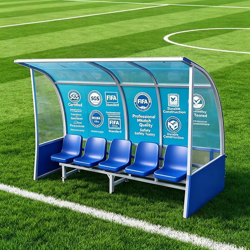 Futbol meydançası üçün oturacaq skamya